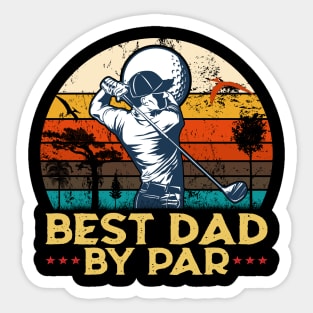 Best Dad by Par - Golf Sticker